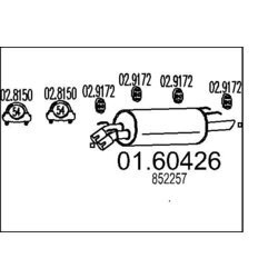 Koncový tlmič výfuku MTS 01.60426