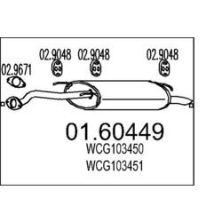 Koncový tlmič výfuku MTS 01.60449