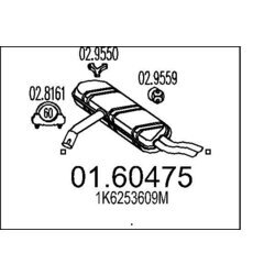 Koncový tlmič výfuku MTS 01.60475
