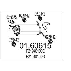 Koncový tlmič výfuku MTS 01.60615
