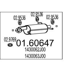 Koncový tlmič výfuku MTS 01.60647