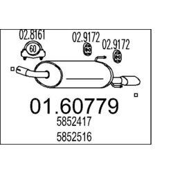 Koncový tlmič výfuku MTS 01.60779