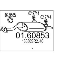 Koncový tlmič výfuku MTS 01.60853
