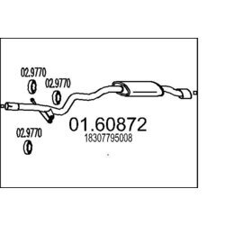 Koncový tlmič výfuku MTS 01.60872