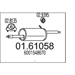 Koncový tlmič výfuku MTS 01.61058