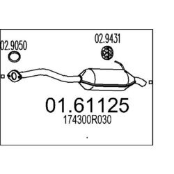 Koncový tlmič výfuku MTS 01.61125