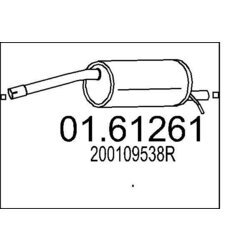 Koncový tlmič výfuku MTS 01.61261