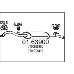 Koncový tlmič výfuku MTS 01.63900