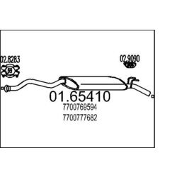 Koncový tlmič výfuku MTS 01.65410