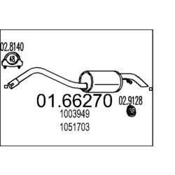 Koncový tlmič výfuku MTS 01.66270