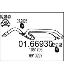 Koncový tlmič výfuku MTS 01.66930