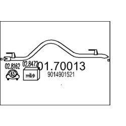 Výfukové potrubie MTS 01.70013