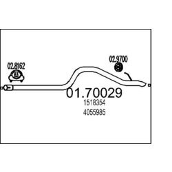Výfukové potrubie MTS 01.70029