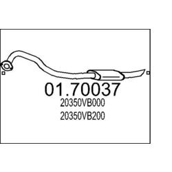 Výfukové potrubie MTS 01.70037