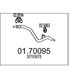 Výfukové potrubie MTS 01.70095