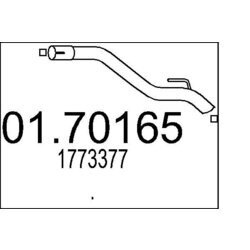 Výfukové potrubie MTS 01.70165
