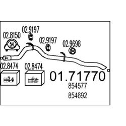 Výfukové potrubie MTS 01.71770