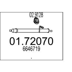 Výfukové potrubie MTS 01.72070