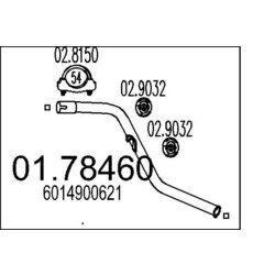 Výfukové potrubie MTS 01.78460