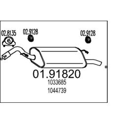 Koncový tlmič výfuku MTS 01.91820