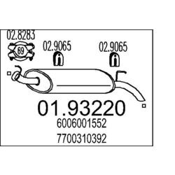 Koncový tlmič výfuku MTS 01.93220
