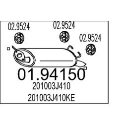 Koncový tlmič výfuku MTS 01.94150
