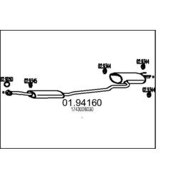 Koncový tlmič výfuku MTS 01.94160