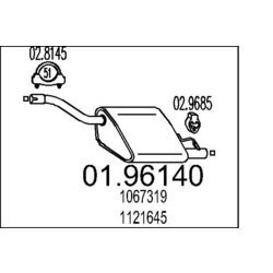 Koncový tlmič výfuku MTS 01.96140
