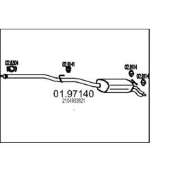 Koncový tlmič výfuku MTS 01.97140