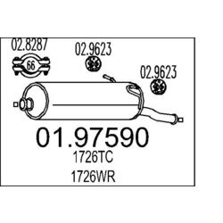 Koncový tlmič výfuku MTS 01.97590