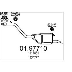 Koncový tlmič výfuku MTS 01.97710
