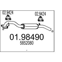 Koncový tlmič výfuku MTS 01.98490