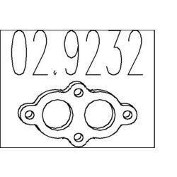 Tesnenie výfukovej trubky MTS 02.9232