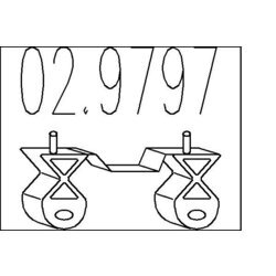 Doraz tlmiča výfuku MTS 02.9797