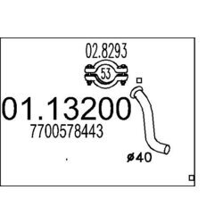 Výfukové potrubie MTS 01.13200