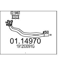 Výfukové potrubie MTS 01.14970