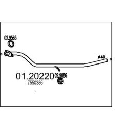 Výfukové potrubie MTS 01.20220