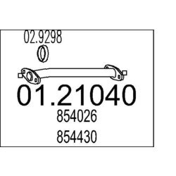 Výfukové potrubie MTS 01.21040