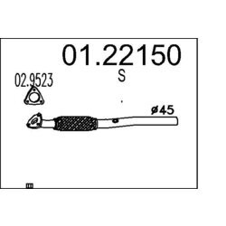 Výfukové potrubie MTS 01.22150