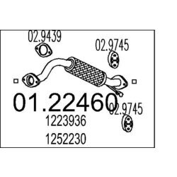 Výfukové potrubie MTS 01.22460