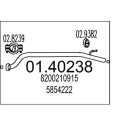 Výfukové potrubie MTS 01.40238