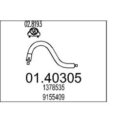 Výfukové potrubie MTS 01.40305