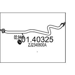 Výfukové potrubie MTS 01.40325