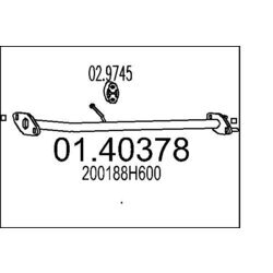Výfukové potrubie MTS 01.40378