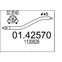 Výfukové potrubie MTS 01.42570