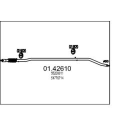 Výfukové potrubie MTS 01.42610
