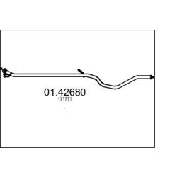 Výfukové potrubie MTS 01.42680