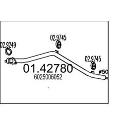 Výfukové potrubie MTS 01.42780