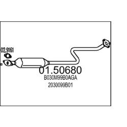 Stredný tlmič výfuku MTS 01.50680