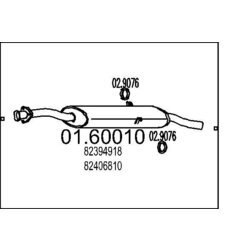 Koncový tlmič výfuku MTS 01.60010